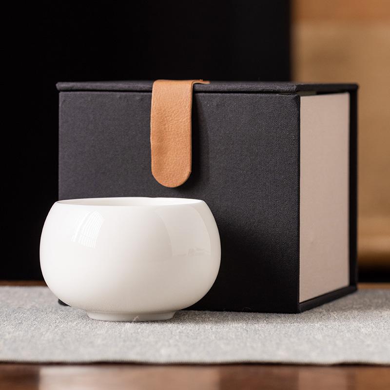 

Нефритовая керамическая чайная чашка Сует Мастер-чашка Чан Цзи Набор для чая Кунг-фу Высококлассная чайная пиала Бытовая Современная Легкая Роскошь