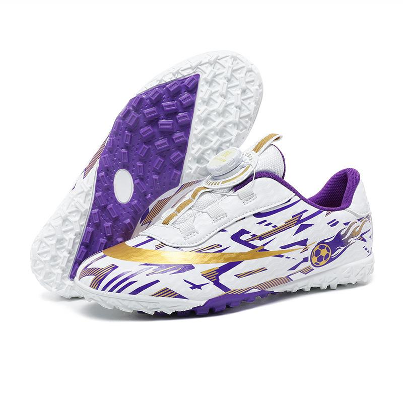 Cross-border New 2025 New Girls and Boys Long Nails Football Shoes Broken Nails Student Velcro Spin Training Shoes