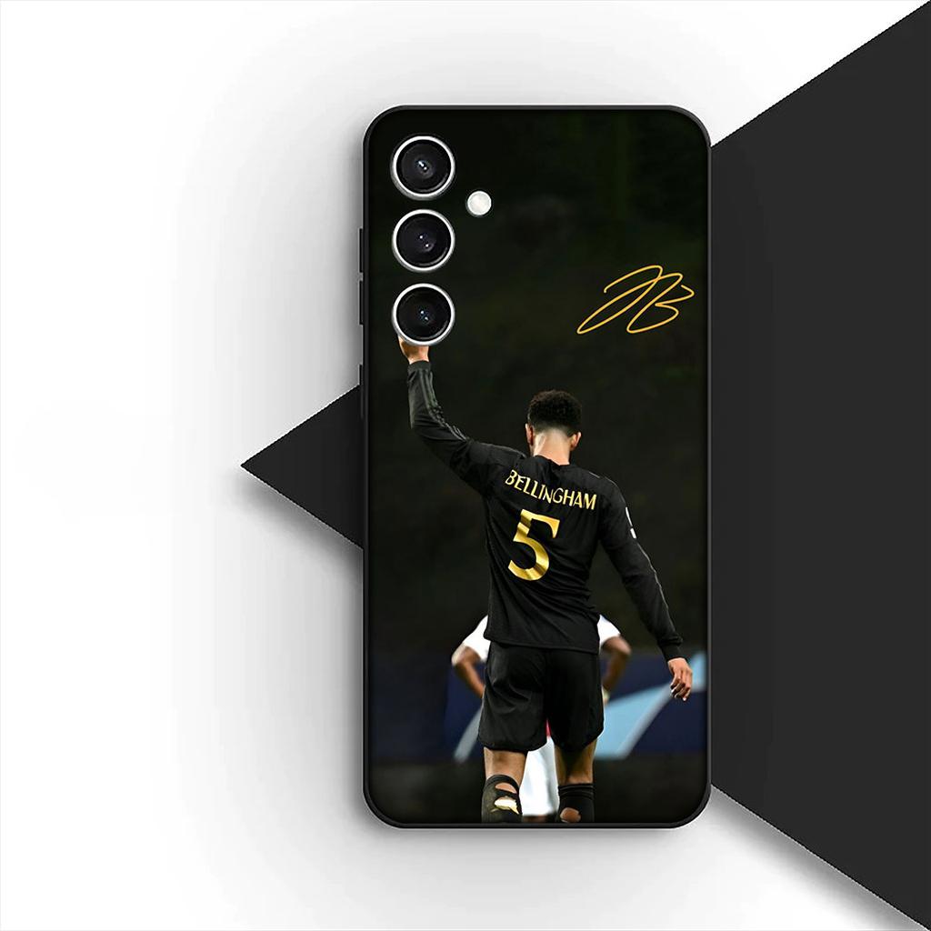 Cover for Samsung Galaxy S20 S22 S21 FE Ultra Plus A07 A17 A15 A16 A25 A57 A37 Phone Case Soccer No 5 B-Bellinghams Football No5