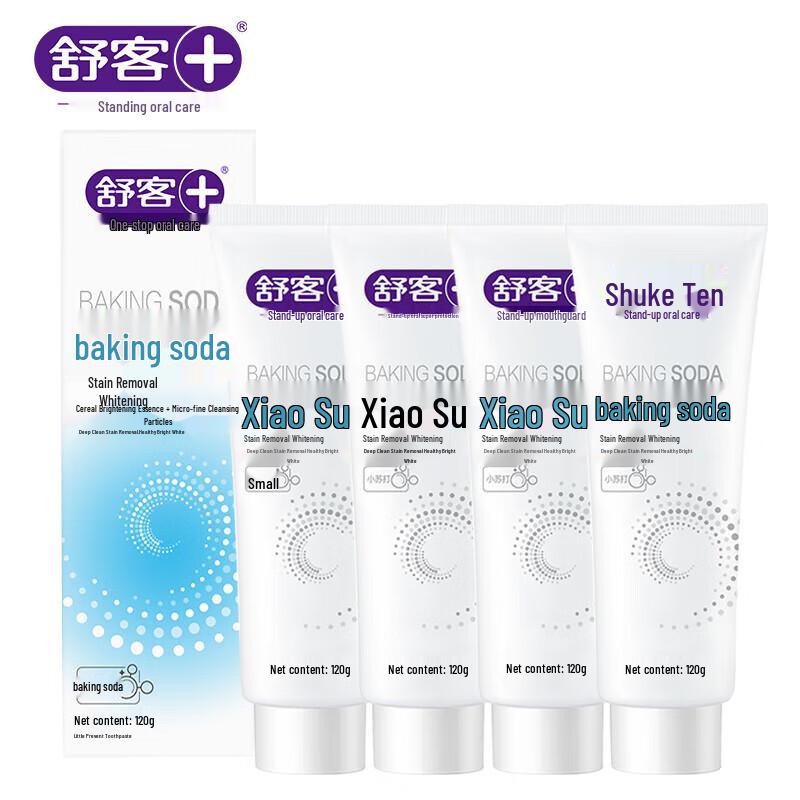 Shuke Baking Soda Whitening Toothpaste 4-Pack