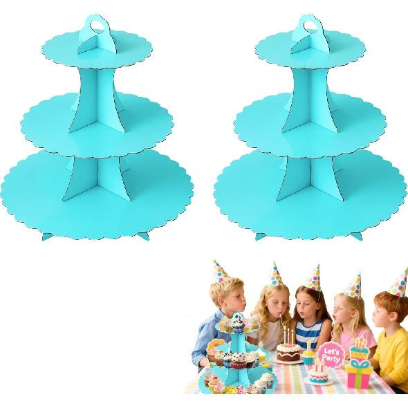 3 Tier Butterfly Cupcake Stand,Suitable for Butterfly Themes – Easy to Assemble& Reble(1Butterfly)