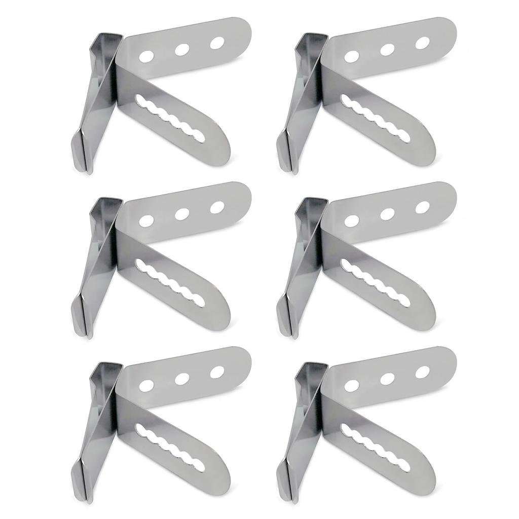 Thermometerhalter, Befestigungsclip, Sonde, Lebensmittel-Temperaturmessclip, Edelstahl 304, Hitzebeständig, zum Kochen, Frittierkorb, Kaffeetisch,