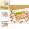 Wooden Math Learning Toy With Tengrid Array For Preschool Education And Handgrip Skill Development
