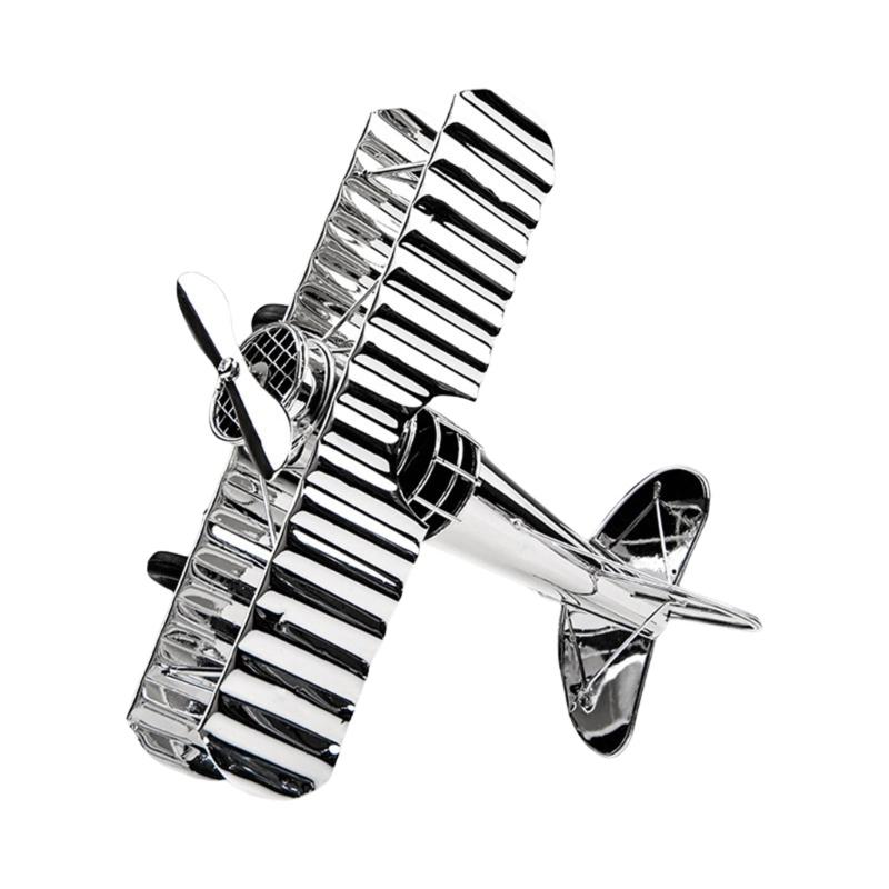 

Artistic Silver Aircraft Model Display Airplanes Sculpture for Sophisticated Home Office Decoration Study Room Decors 1