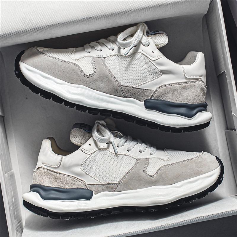 Men's Sneakers 2025 Breathable Mesh Platform Men Shoes Lace Up Mens Running Shoes Comfortable Male Vulcanized Shoes Zapatillas