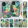 Jungle Art Illustration Snake Cats Sloth For IPhone 16 15 13 12 14 11 Pro Max X XS MAX Color Case Matte Silicone Phone Cover