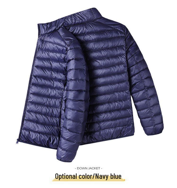 Herren Leichte Ultraleichte Winddichte Daunenjacke - Übergröße, Warm, Sportlich, Lässige Oberbekleidung für Frühling, Herbst, Frühwinter