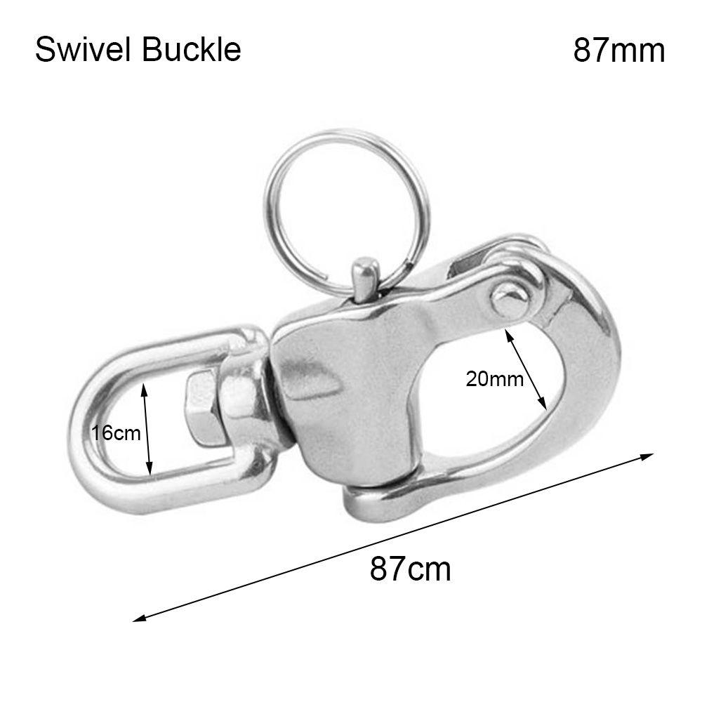 Stainless Steel EDC Carabiner Quick Release Clip Outdoor Keychain Portable Tool Belt Buckle Hanging Equipment