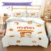 Bread Thief Pattern Bedding,Quilt Set Quilt Cover Pillowcase Home Birthday Gift (1 * duvet cover + 2 * pillowcase, without core)