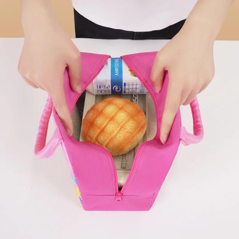 Cute Capybara Print Lunch Bag Kids Insulated Food Container Portable Box Carrier Cartoon Kindergarten School Lunch Storage Bag