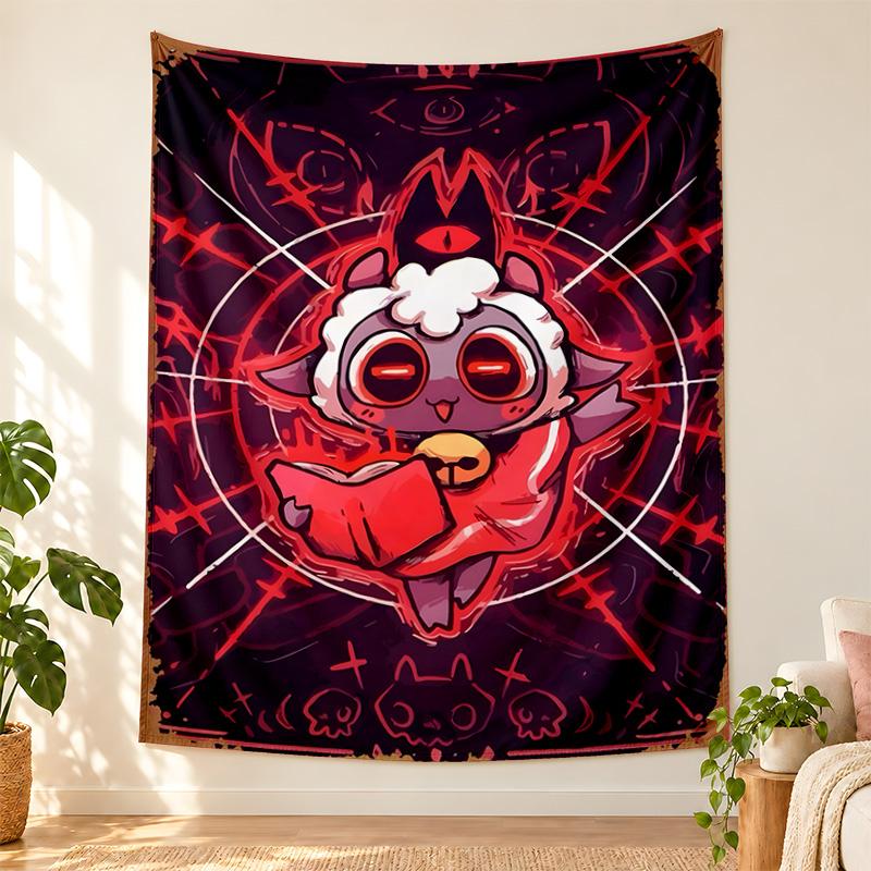Cult of the Lamb Tapestry highquality for decorating living room bedroom dorm walls ideal as bedroom wallart orholiday gift