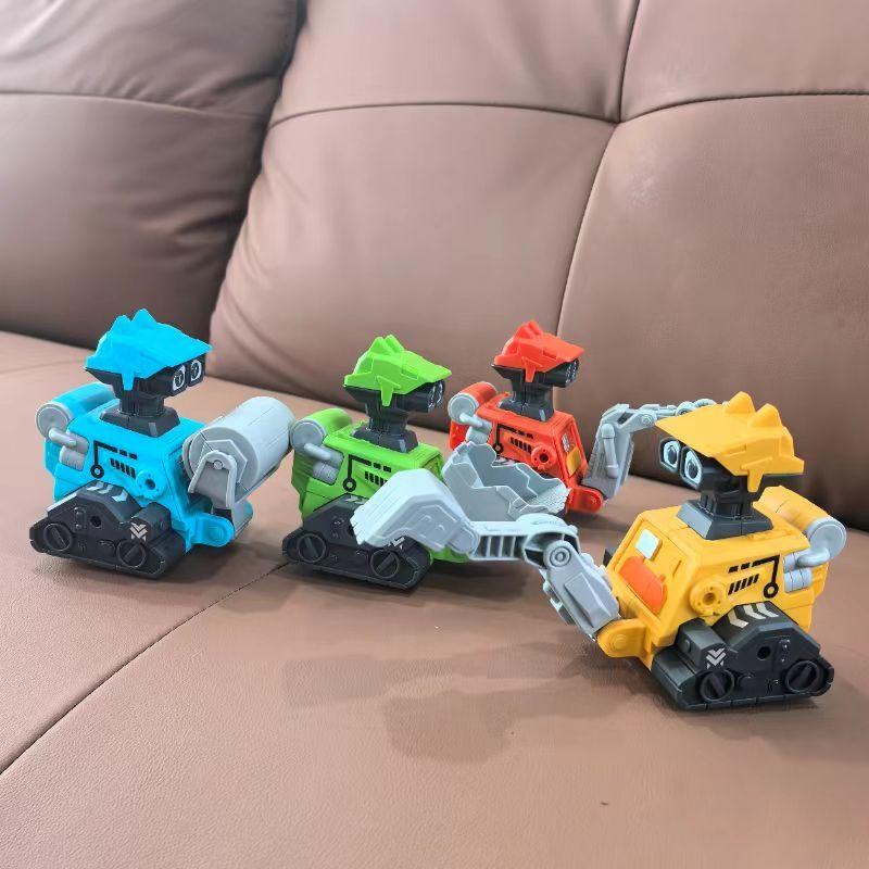Colorful Engineering Robot Inertia Car Set of 4pcs One Set with Four Styles