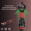 3/8inch Drive Flexible Head Ratchet 72 Tooth Ratchet Wrench Quick Release Reversible Switches Polishing Wrench Hand Tool