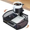 Cup Holder Clamp-on Swivel Organizer Spill-proof Mesh Storage Box  Suitable for Storing Drinks