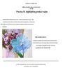 Monet Garden Purple Artificial Floral Decorations for Spring Landscaping Ornaments