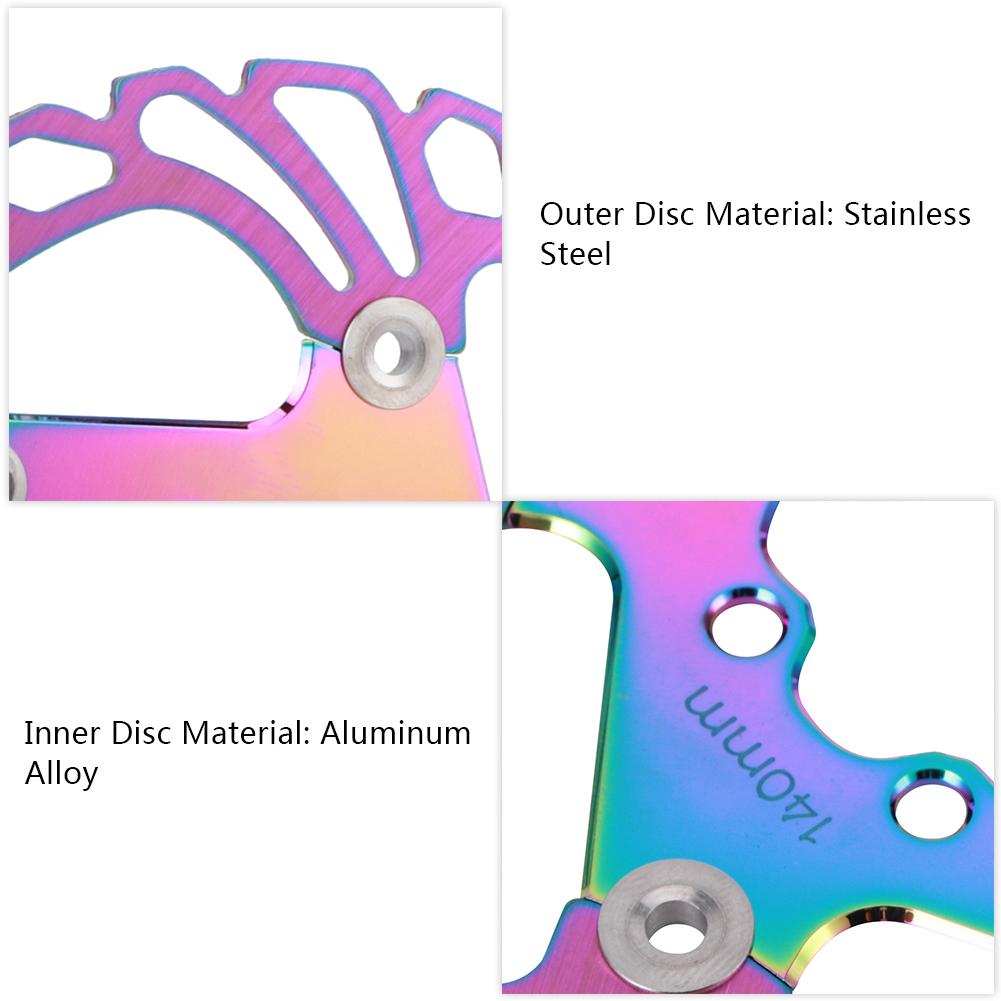 Mountain Bike Brake Disc Floating Cooling Rotors 5 Stud 140mm Cycling Accessory