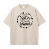 Always My Sister Forever My Lovers Day All Cotton Round Collar Tops Tees Slogan Washed T Shirts Latest vintage T Shirt