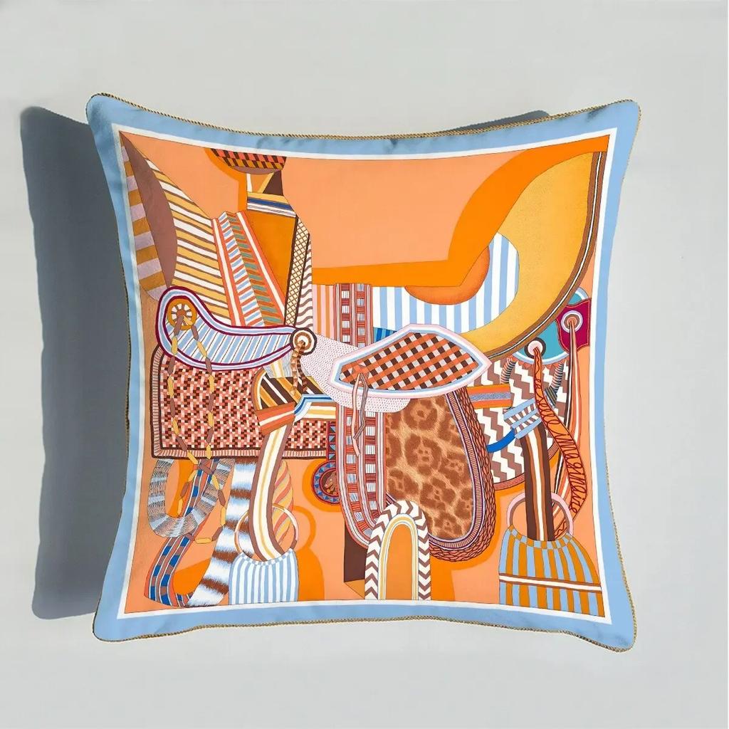 40/45/50/60cm Throw Pillow Polyester Cushion Cover Print Palace Rose Horse Pattern Sofa Couch Pillows for Home Decor Pillowcase