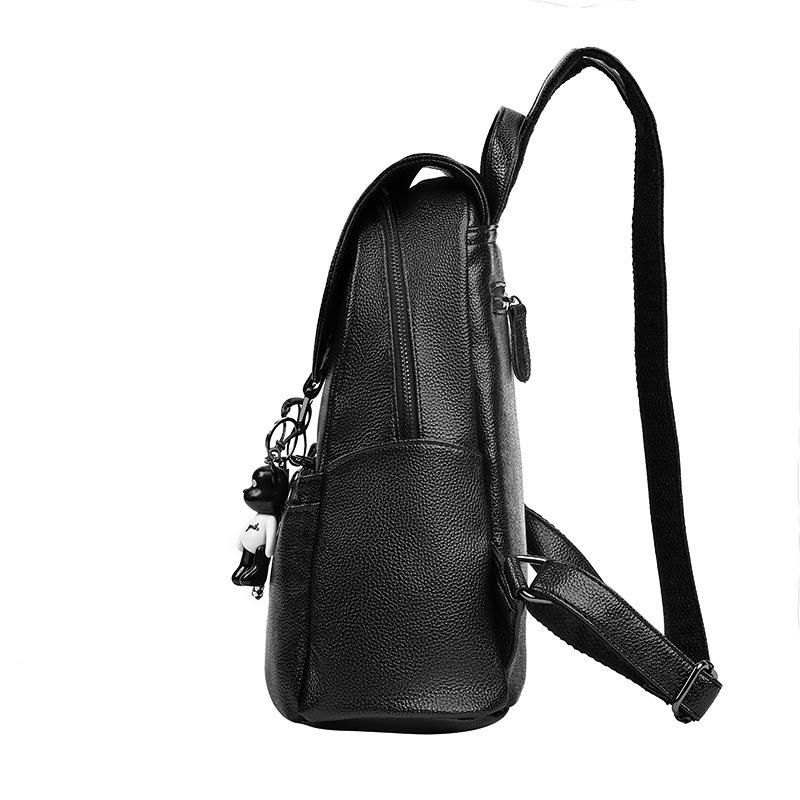Borsa Tote da Donna Moda Casual Coreana in Morbida Pelle Bovina a Spalla Messenger Grande Capacità 20-35L