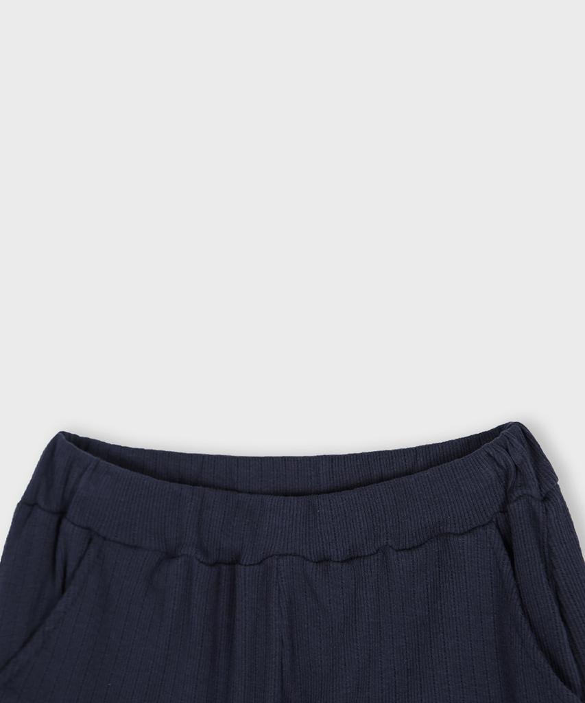 CHICKS Ribbed Micro Shorts Navy