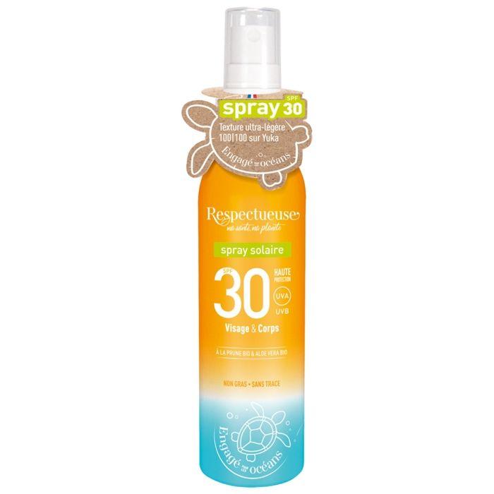 Respectueuse Spray Solaire Visage & Corps SPF30 100 Ml