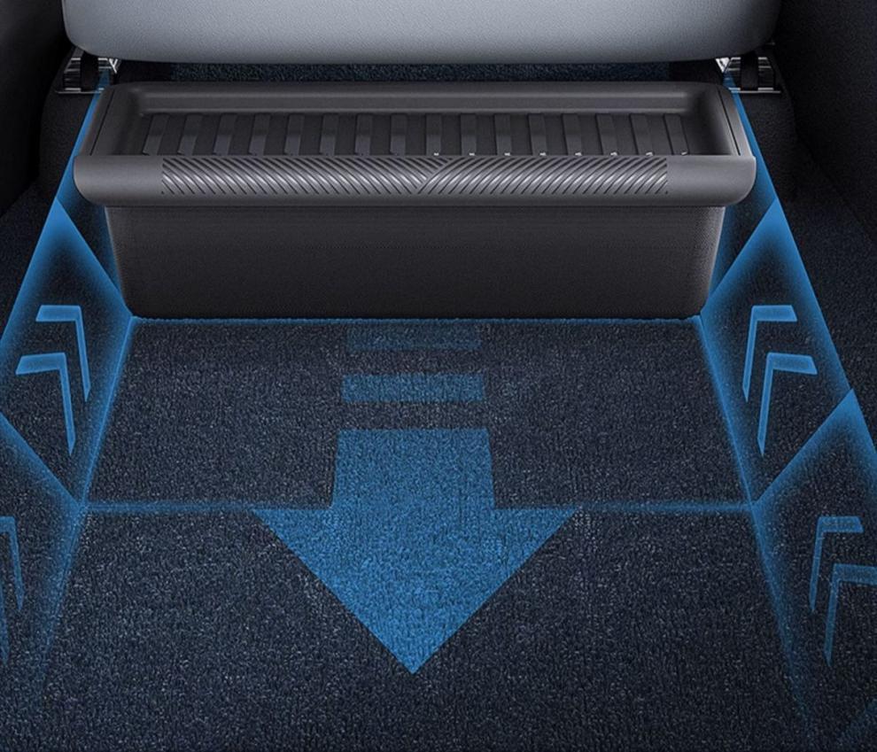 Teslas Model Y Under-Seat Storage Organizer - Interior Accessory