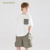 Mucmukn COOLMAX Cool & Quick-Dry Spliced Pocket T-Shirt for Boys
