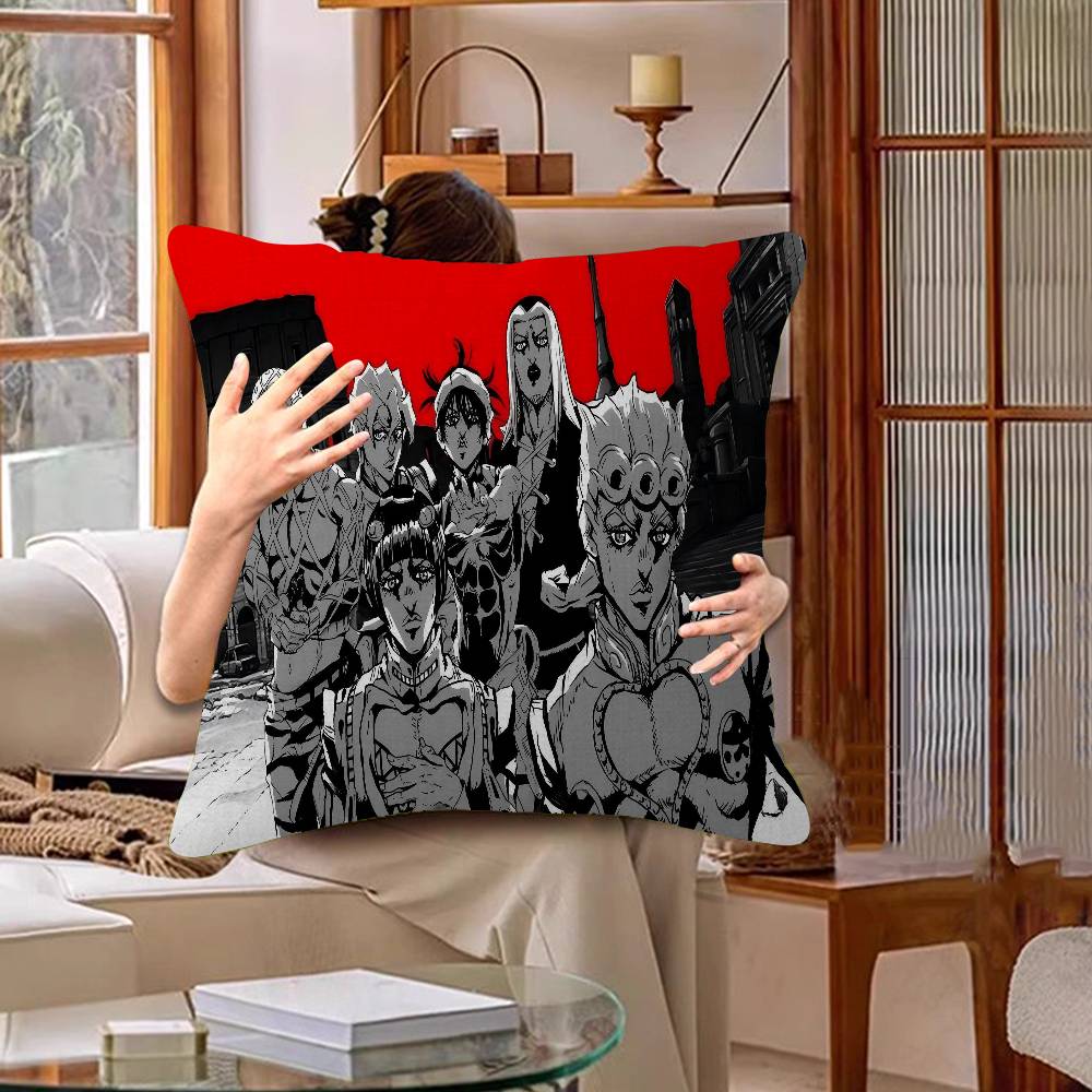 Anime JoJo Bizarre Maple Design Cushion Cover Happy Autumn Harvest Decor Holiday Decorati Pillow Cover