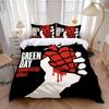 New Duvet Cover Pillowcase Bedding Set Rock Band G-Greendays Adult Boy Girl Bedroom Decoration Children Single Double Large Size