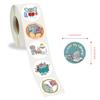 500 Stickers/roll Elephant and Piggieai Roll Stickers Reward Stickers Creative Handbook Tape