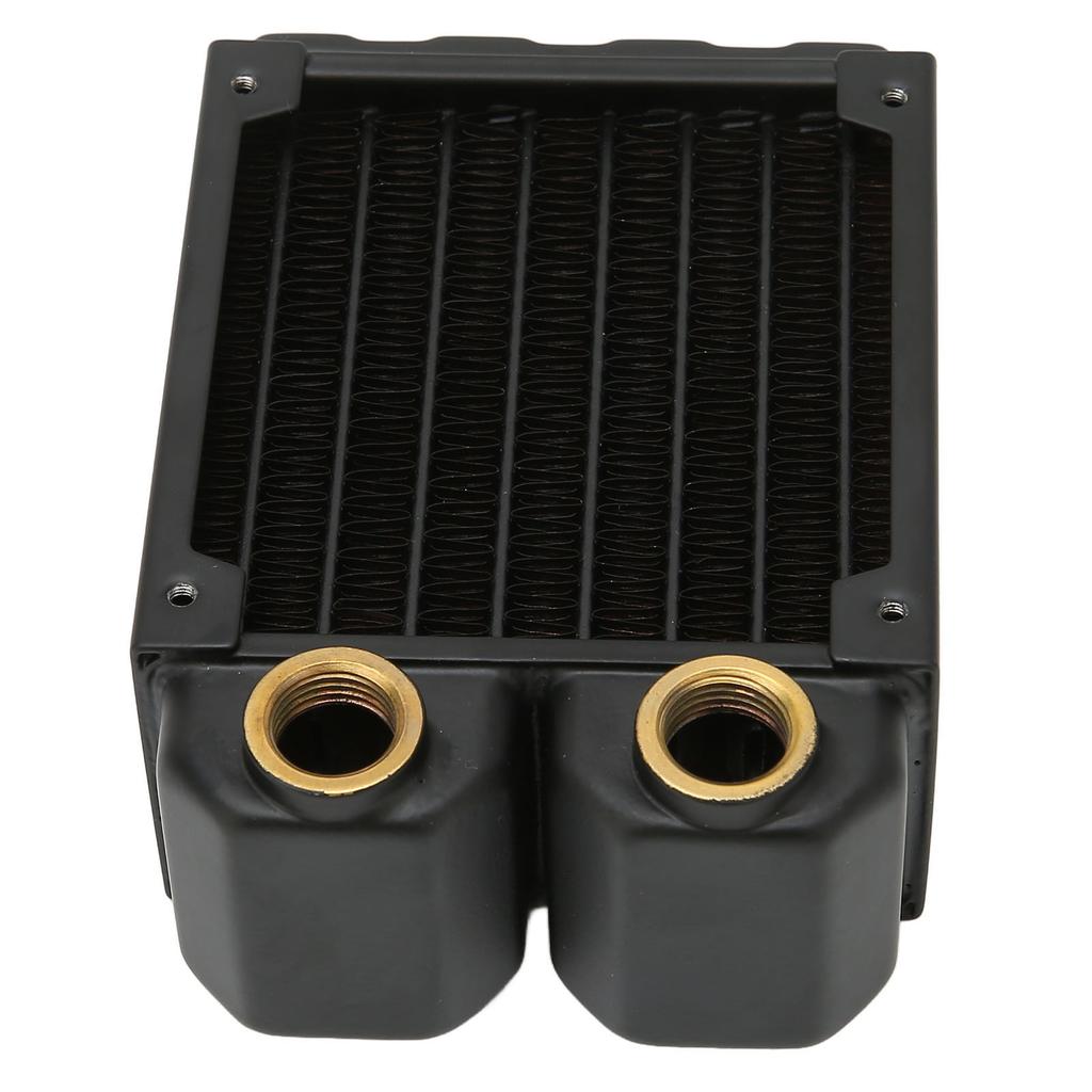 Water Cooling Radiator Double Layers 8 Pipes G14 Thread Brass Water Cooler with Screws for