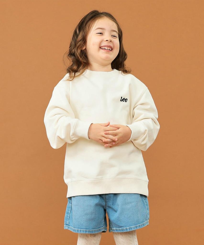 Φούτερ Lee με Λογότυπο Πλάτης Μεγέθη Παιδικά Εκρού Εκτύπωση, 110cm-150cm