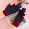 Student Elastic Soft Thick Warm Mittens Arm Warmers Touch Screen Gloves Plus Velvet