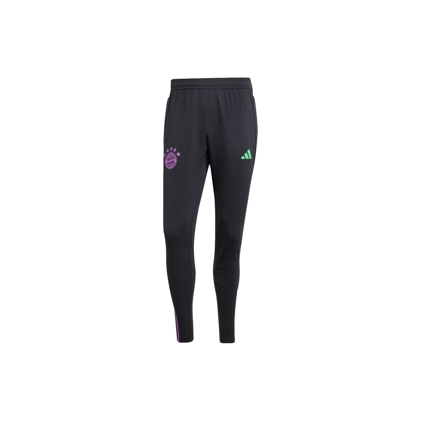 

Adidas Striped Straight Leg Knitted Sports Pants Men Bottoms Black IB1543 S