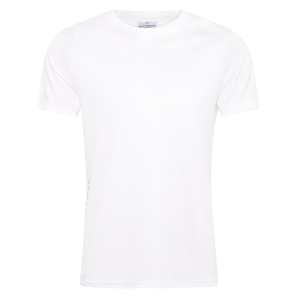 

Adidas T Shirts Men s White Crew Neck Moderate Straight Fit FM2098 S