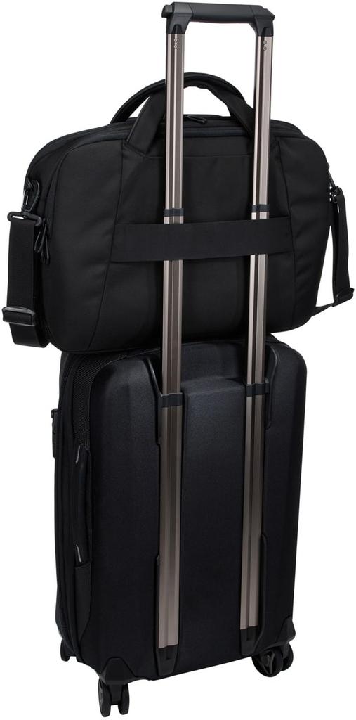 Thule Accent Briefcase, 17L Travel and Business Bag, Laptop Capacity, Detachable Shoulder Strap, Divider, Black, 3205385