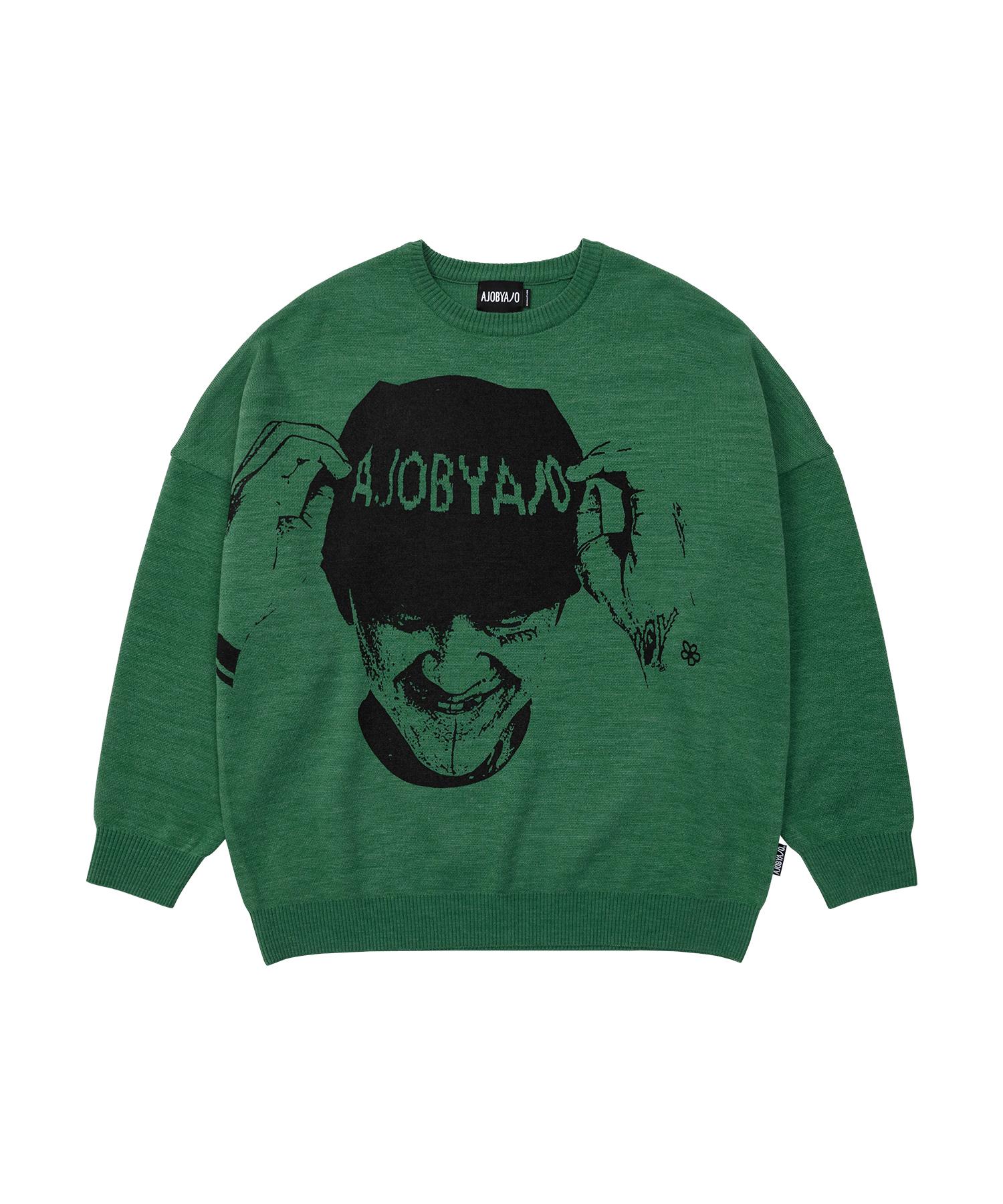 Azo By Azo Muil Oversized Sweater [Green] Reference/Relaxed(L)