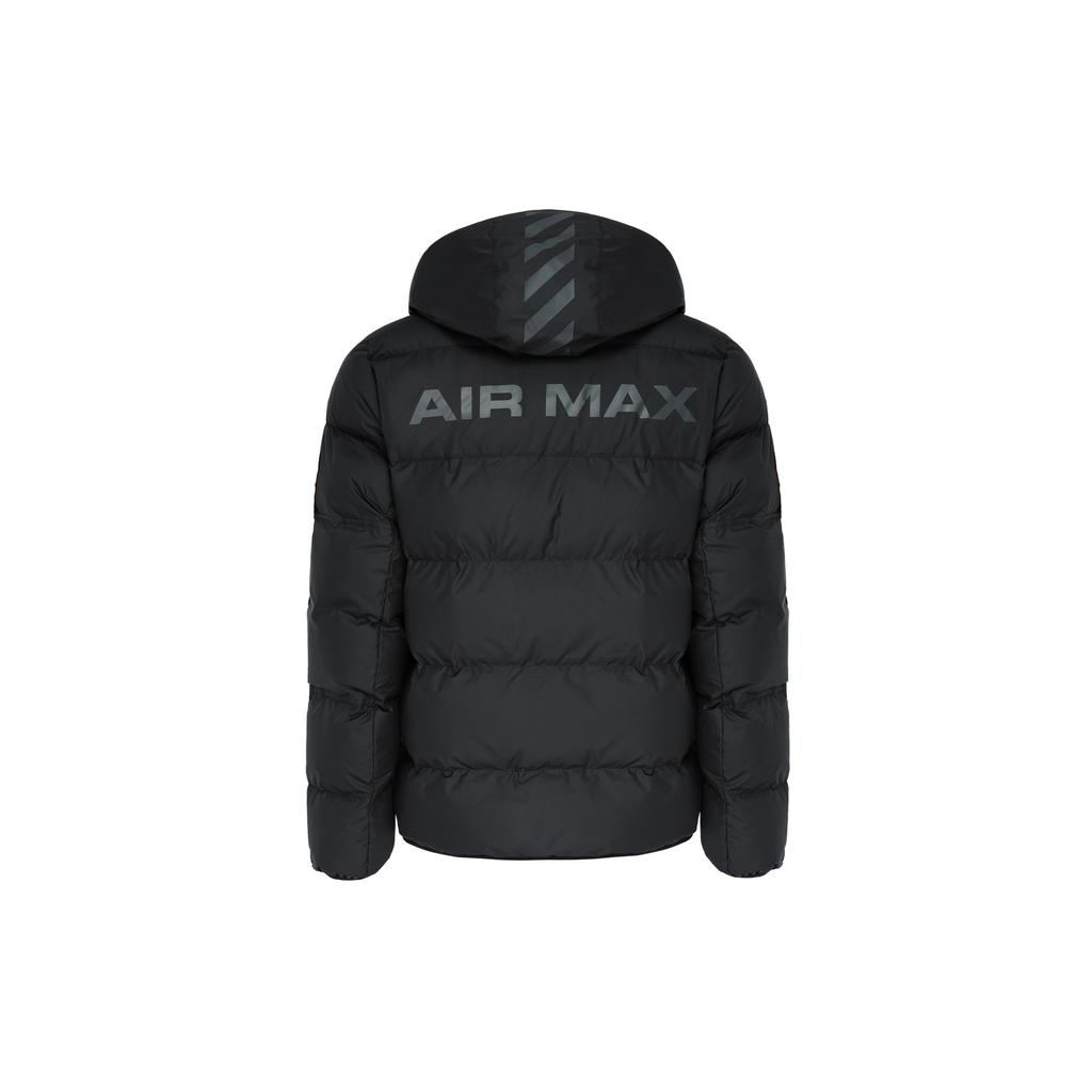 Nike Sportovní oblečení Primaloft Série Air Max Windrunner Potisk loga Teplá bunda Pánské bundy Černá HF6603-010