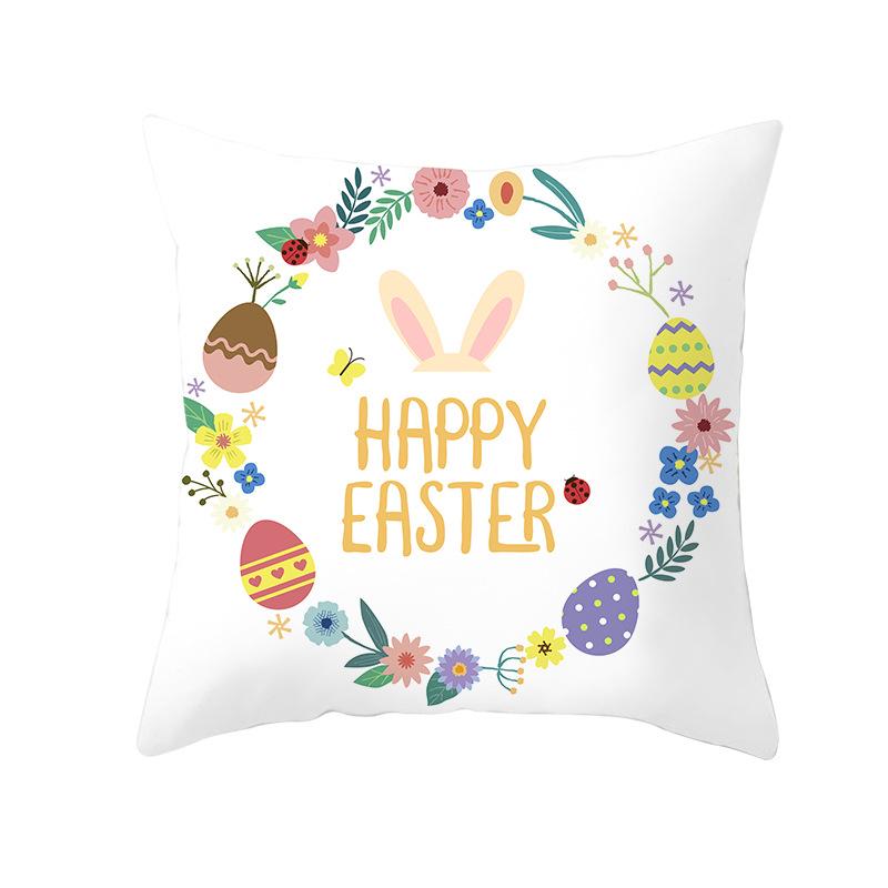 New Easter Bunny Pillow Cover Festive Home Decor Pillow Cover