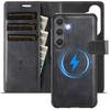 2-in-1 Magnetic Detachable Wallet Case for Samsung Galaxy S24/S24 Plus/S24 Ultra - PU Leather, Card Slots, Wireless Charging, 360° Protection