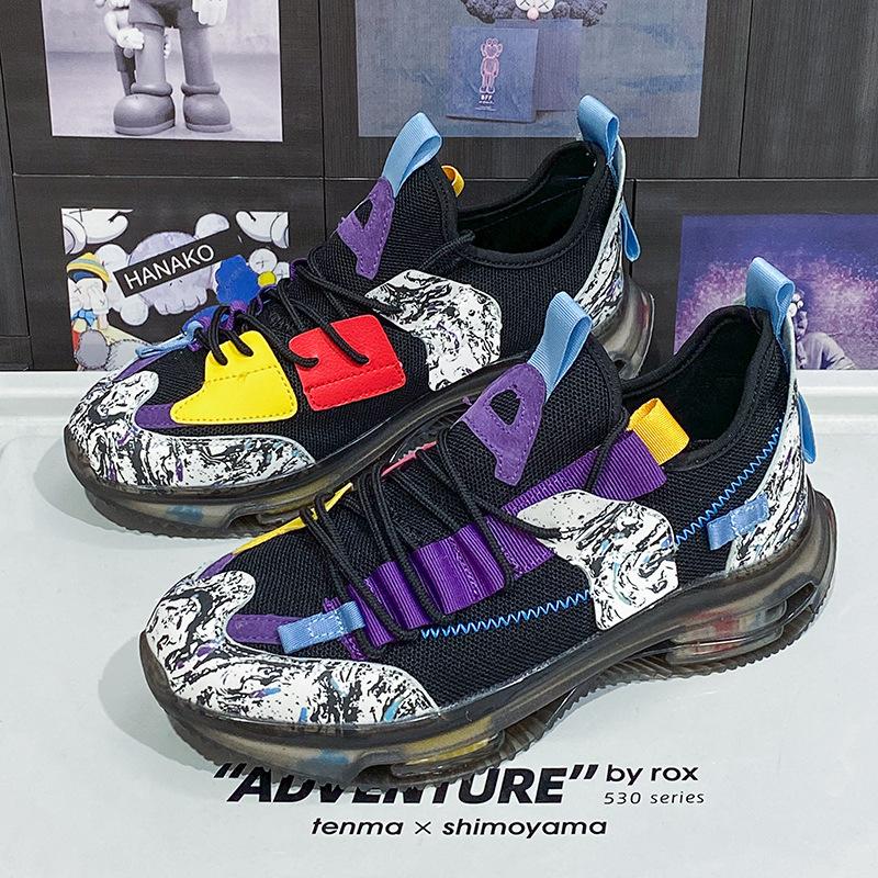 New Men's Sports Shoes Fashion Mesh Breathable Sports Casual Basketball Shoes