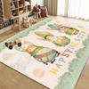 Cute Decoration Carpet for Room Little Rabbit Cartoon Style Non-slip Living Room Rug Bedroom Bedside Plush Soft Mat for Children