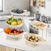 Ruhan Light Luxury Double-Layer Fruit Plate