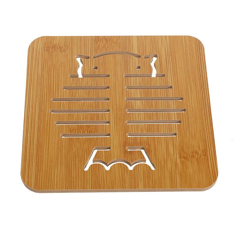 Cup Mat Wooden Tray Tea Coffee Cup Pad Heat Resistant Tableware Mug Mat Drinks Holder Placemat Decoration