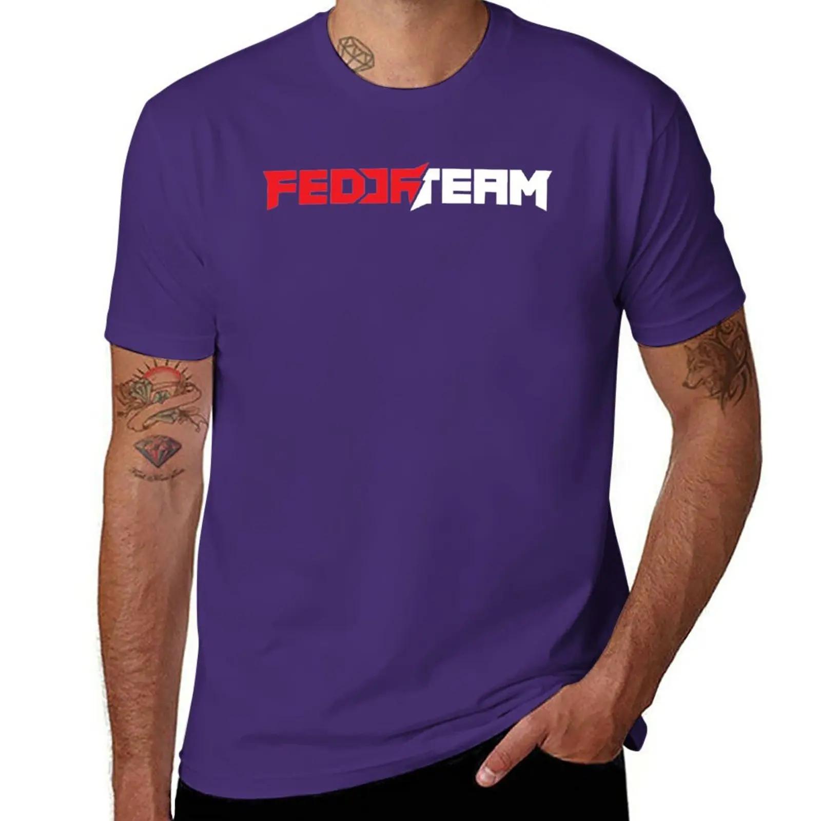 

TShirt vintage clothes graphic Blouse mens graphic funny New Fedor Team Fedor Emelianenko Essential streetwear Short Sleeve 4XL
