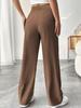 2025 Spring/Summer Women's Drapey High-waisted Slimming Wide-Leg Floor-Length Pants