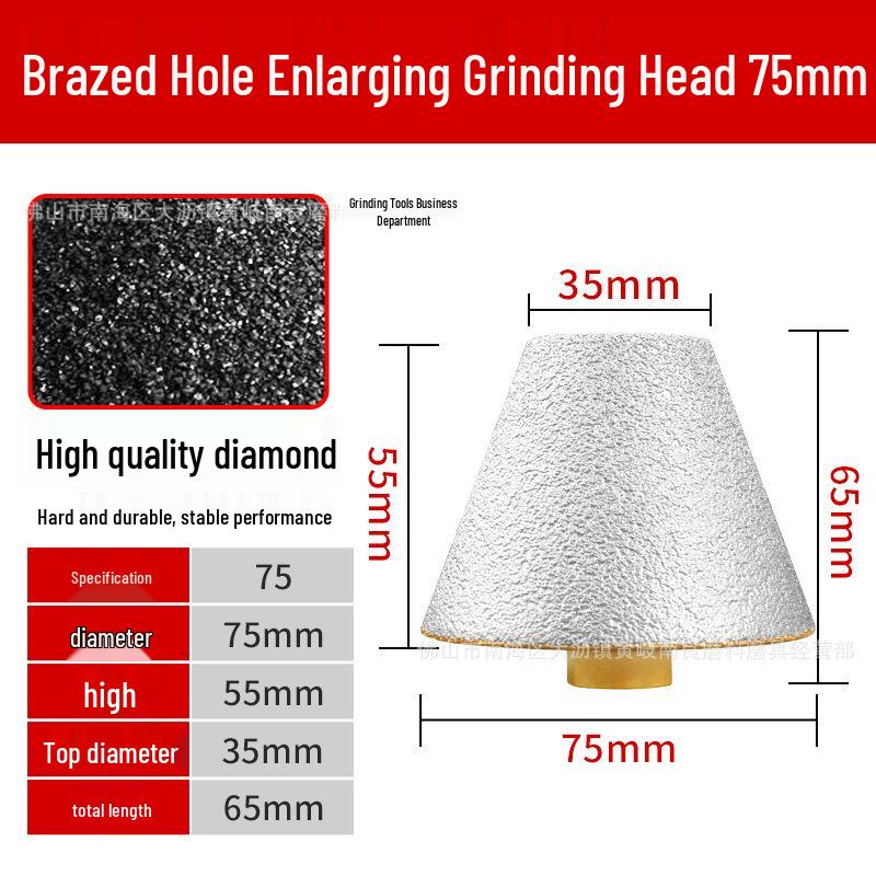 Brazed Diamond Chamfering Drill Bit for Glass, Tile, and Stone