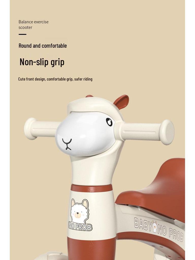 Four-Wheel Alpaca Balance Baby Scooter for Ages 1-3