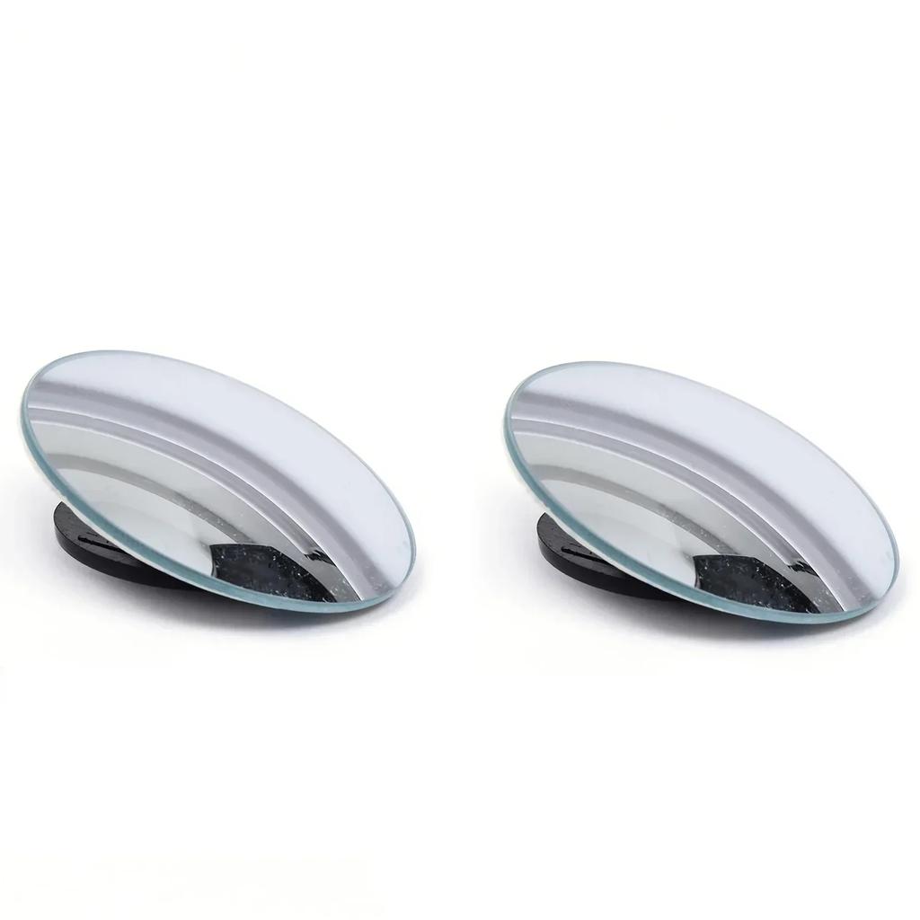 2pcs Blind Spot Mirror Frameless Auxiliary Rearview Mirror Auto Motorcycle Universal Wide Angle Adjustable Small Mirrors