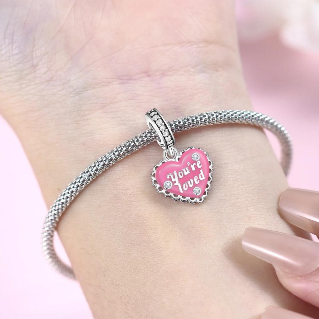 Coppercastle Elegant Dancer Pendants Original Charms Heart Beads Fit Original Bracelets Diy Fine Jewelry Gifts For Women